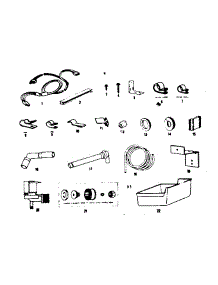 Ice Maker Installation Parts parts for Kenmore Refrigerator 253.8334182 (2538334182, 253 8334182) from AppliancePartsPros.com