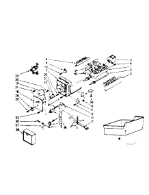 Ice Maker parts for Kenmore Refrigerator 253.8351732 (2538351732, 253 8351732) from AppliancePartsPros.com
