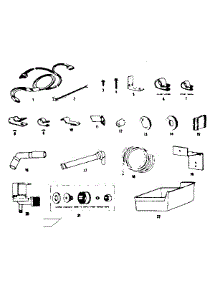 Ice Maker Installation Parts parts for Kenmore Refrigerator 253.8357212 (2538357212, 253 8357212) from AppliancePartsPros.com