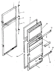 Door Parts parts for Kenmore Refrigerator 253.8357721 (2538357721, 253 8357721) from AppliancePartsPros.com
