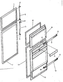 Door Parts parts for Kenmore Refrigerator 253.8359711 (2538359711, 253 8359711) from AppliancePartsPros.com