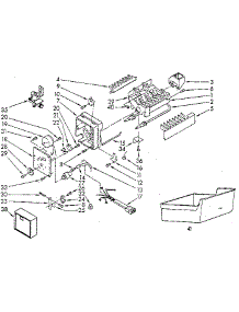 Icemaker parts for Kenmore Refrigerator 253.8359780 (2538359780, 253 8359780) from AppliancePartsPros.com