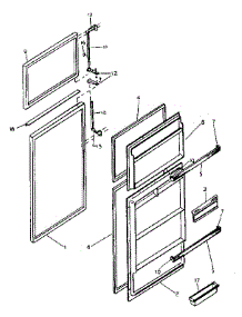 Door Parts parts for Kenmore Refrigerator 253.8361761 (2538361761, 253 8361761) from AppliancePartsPros.com