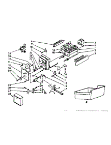 Ice Maker Parts parts for Kenmore Refrigerator 253.8361761 (2538361761, 253 8361761) from AppliancePartsPros.com