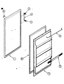 Door Parts parts for Kenmore Refrigerator 253.8363220 (2538363220, 253 8363220) from AppliancePartsPros.com