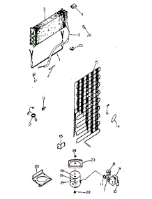 Unit parts for Kenmore Refrigerator 253.8365120 (2538365120, 253 8365120) from AppliancePartsPros.com