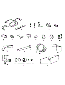 Ice Maker Installation parts for Kenmore Refrigerator 253.8365120 (2538365120, 253 8365120) from AppliancePartsPros.com