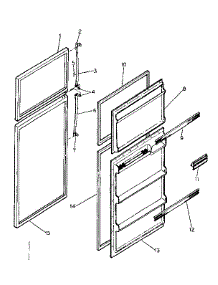 Door Parts parts for Kenmore Refrigerator 253.8365700 (2538365700, 253 8365700) from AppliancePartsPros.com