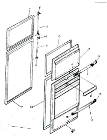 Door Parts parts for Kenmore Refrigerator 253.8369261 (2538369261, 253 8369261) from AppliancePartsPros.com