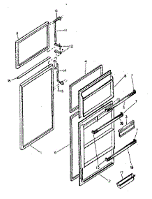 Door Parts parts for Kenmore Refrigerator 253.8381700 (2538381700, 253 8381700) from AppliancePartsPros.com