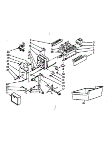 Ice Maker Parts parts for Kenmore Refrigerator 253.8381700 (2538381700, 253 8381700) from AppliancePartsPros.com