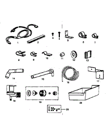 Ice Maker Installation Parts parts for Kenmore Refrigerator 253.8385200 (2538385200, 253 8385200) from AppliancePartsPros.com