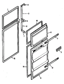 Door Parts parts for Kenmore Refrigerator 253.8385240 (2538385240, 253 8385240) from AppliancePartsPros.com