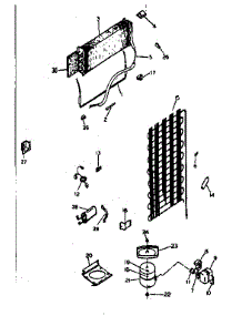 Unit Parts parts for Kenmore Refrigerator 253.8385700 (2538385700, 253 8385700) from AppliancePartsPros.com