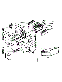 Ice Maker Parts parts for Kenmore Refrigerator 253.8385700 (2538385700, 253 8385700) from AppliancePartsPros.com