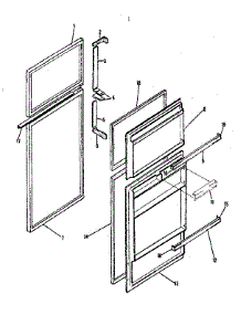 Door Parts parts for Kenmore Refrigerator 253.8387780 (2538387780, 253 8387780) from AppliancePartsPros.com