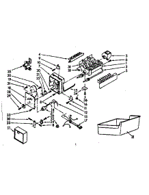 Ice Maker Parts parts for Kenmore Refrigerator 253.8387780 (2538387780, 253 8387780) from AppliancePartsPros.com