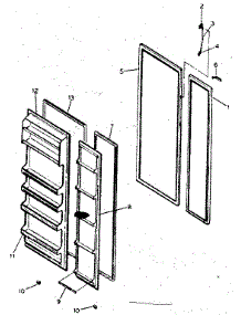 Door Parts parts for Kenmore Refrigerator 253.8479080 (2538479080, 253 8479080) from AppliancePartsPros.com