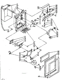 Dispenser Front parts for Kenmore Refrigerator 253.8536722 (2538536722, 253 8536722) from AppliancePartsPros.com