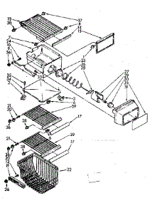 Freezer Interior parts for Kenmore Refrigerator 253.8536722 (2538536722, 253 8536722) from AppliancePartsPros.com