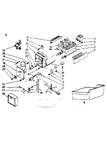 Ice Maker Parts parts for Kenmore Refrigerator 253.8579111 (2538579111, 253 8579111) from AppliancePartsPros.com