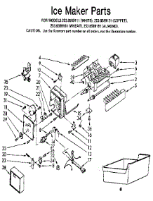 Ice Maker parts for Kenmore Refrigerator 253.8589161 (2538589161, 253 8589161) from AppliancePartsPros.com