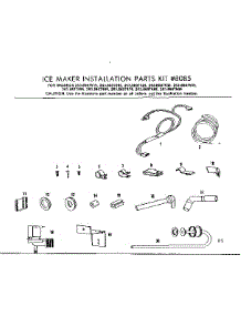 Ice Maker Installation Parts parts for Kenmore Refrigerator 253.8607505 (2538607505, 253 8607505) from AppliancePartsPros.com