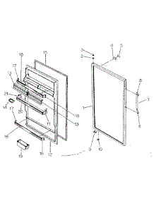 Door Parts parts for Kenmore Refrigerator 253.8607586 (2538607586, 253 8607586) from AppliancePartsPros.com