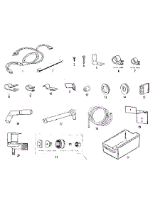 Ice Maker Installation Parts parts for Kenmore Refrigerator 253.8607586 (2538607586, 253 8607586) from AppliancePartsPros.com