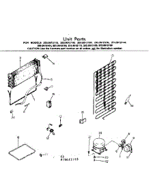 Unit Parts parts for Kenmore Refrigerator 253.8612100 (2538612100, 253 8612100) from AppliancePartsPros.com
