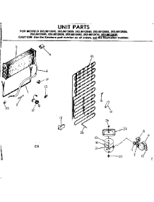 Unit Parts parts for Kenmore Refrigerator 253.8612620 (2538612620, 253 8612620) from AppliancePartsPros.com