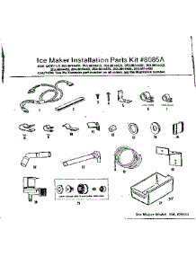 Ice Maker Installation Parts parts for Kenmore Refrigerator 253.8614442 (2538614442, 253 8614442) from AppliancePartsPros.com