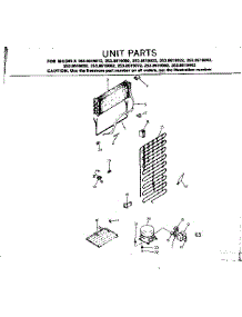 Unit Parts parts for Kenmore Refrigerator 253.8619022 (2538619022, 253 8619022) from AppliancePartsPros.com