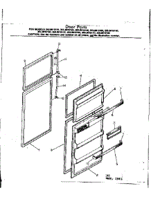 Door Parts parts for Kenmore Refrigerator 253.8619130 (2538619130, 253 8619130) from AppliancePartsPros.com