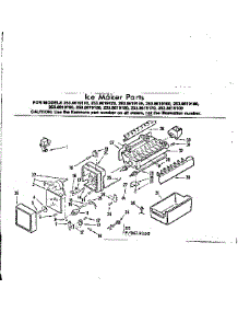 Ice Maker Parts parts for Kenmore Refrigerator 253.8619140 (2538619140, 253 8619140) from AppliancePartsPros.com