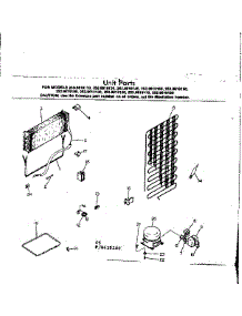 Unit Parts parts for Kenmore Refrigerator 253.8619160 (2538619160, 253 8619160) from AppliancePartsPros.com
