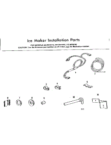 Ice Maker Installation Parts parts for Kenmore Refrigerator 253.8619162 (2538619162, 253 8619162) from AppliancePartsPros.com