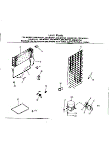Unit Parts parts for Kenmore Refrigerator 253.8619181 (2538619181, 253 8619181) from AppliancePartsPros.com