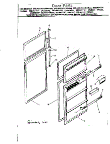 Door Parts parts for Kenmore Refrigerator 253.8631311 (2538631311, 253 8631311) from AppliancePartsPros.com