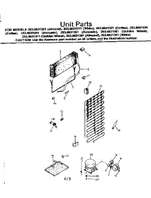 Unit Parts parts for Kenmore Refrigerator 253.8631341 (2538631341, 253 8631341) from AppliancePartsPros.com