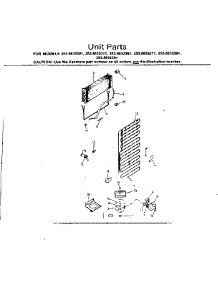 Unit Parts parts for Kenmore Refrigerator 253.8632301 (2538632301, 253 8632301) from AppliancePartsPros.com