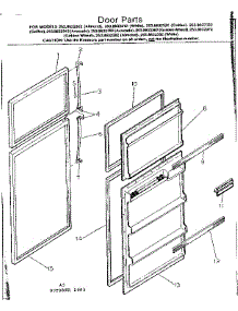 Door Parts parts for Kenmore Refrigerator 253.8632392 (2538632392, 253 8632392) from AppliancePartsPros.com