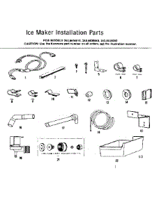 Ice Maker Installation Parts parts for Kenmore Refrigerator 253.8636010 (2538636010, 253 8636010) from AppliancePartsPros.com