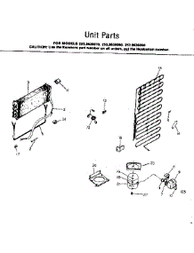 Unit Parts parts for Kenmore Refrigerator 253.8636080 (2538636080, 253 8636080) from AppliancePartsPros.com