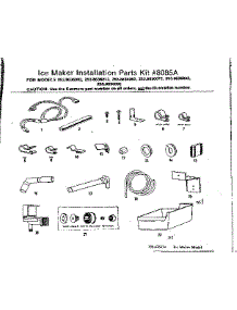Ice Maker Installation parts for Kenmore Refrigerator 253.8636092 (2538636092, 253 8636092) from AppliancePartsPros.com