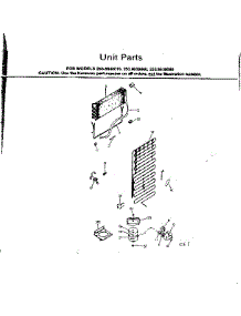 Unit Parts parts for Kenmore Refrigerator 253.8638010 (2538638010, 253 8638010) from AppliancePartsPros.com