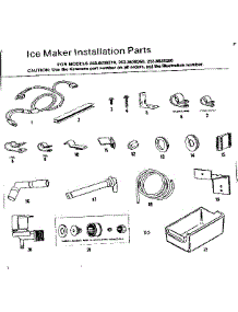 Ice Maker Installation Parts parts for Kenmore Refrigerator 253.8638280 (2538638280, 253 8638280) from AppliancePartsPros.com