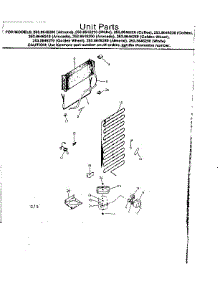 Unit Parts parts for Kenmore Refrigerator 253.8646250 (2538646250, 253 8646250) from AppliancePartsPros.com