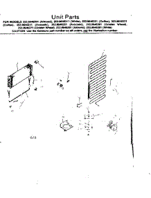 Unit Parts parts for Kenmore Refrigerator 253.8646251 (2538646251, 253 8646251) from AppliancePartsPros.com