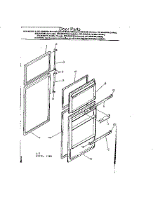 Door Parts parts for Kenmore Refrigerator 253.8646270 (2538646270, 253 8646270) from AppliancePartsPros.com